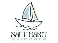 Logo for Salt Habit Skincare with a sailboat design on a white background